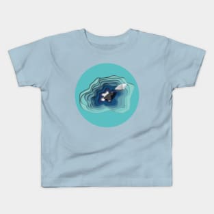 Paper ship (round shape) Kids T-Shirt